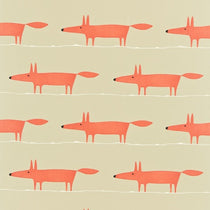 Mr Fox Neutral and Paprika 120922 Tablecloths